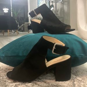 Nine West peep toe booties